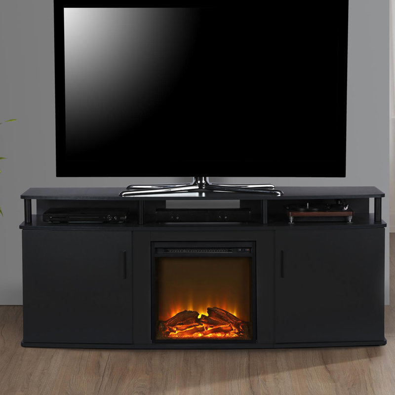 Wade Logan® Elian TV Stand for TVs up to 70" with Fireplace Included